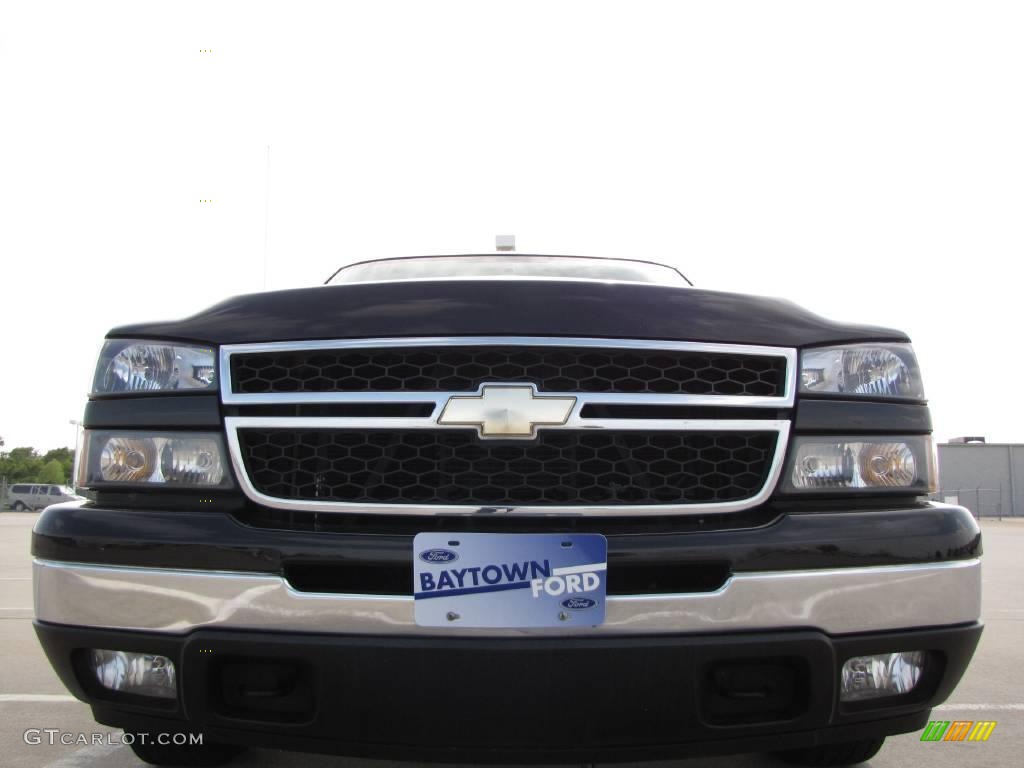 2007 Silverado 1500 Classic LT Extended Cab - Black / Tan photo #2