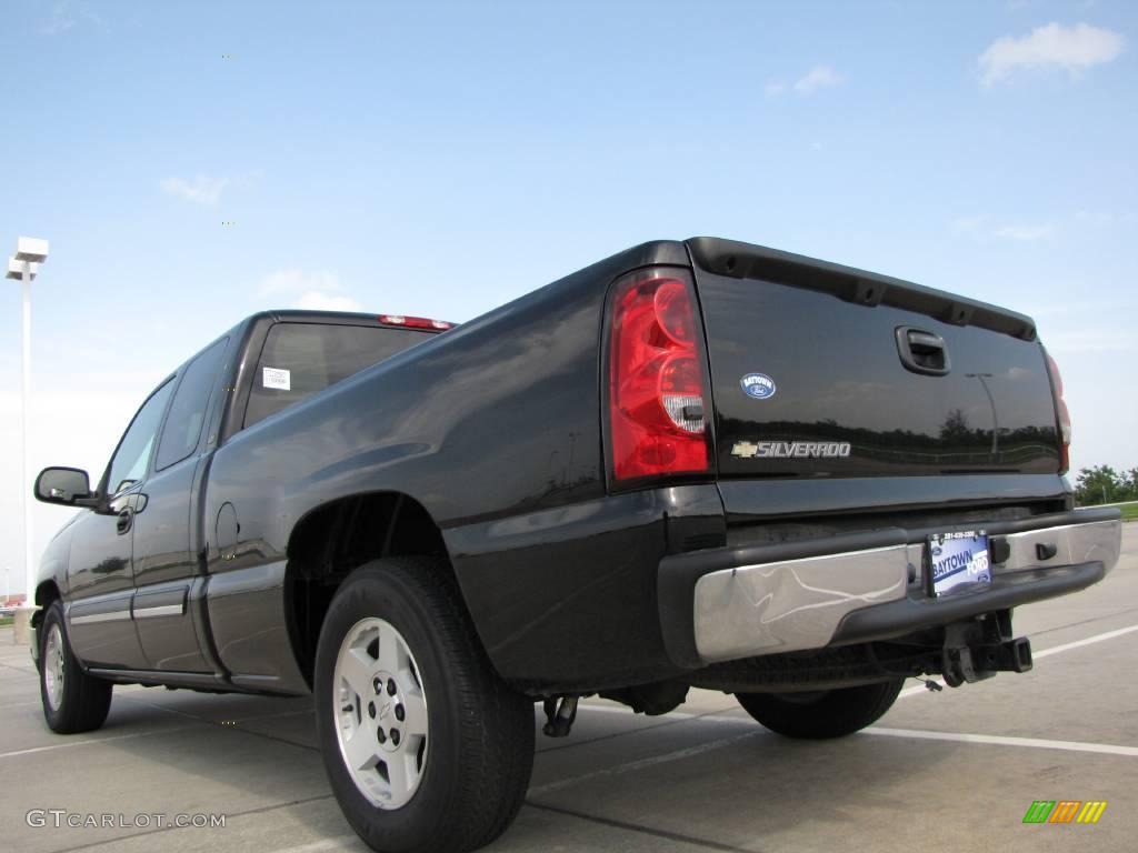 2007 Silverado 1500 Classic LT Extended Cab - Black / Tan photo #5