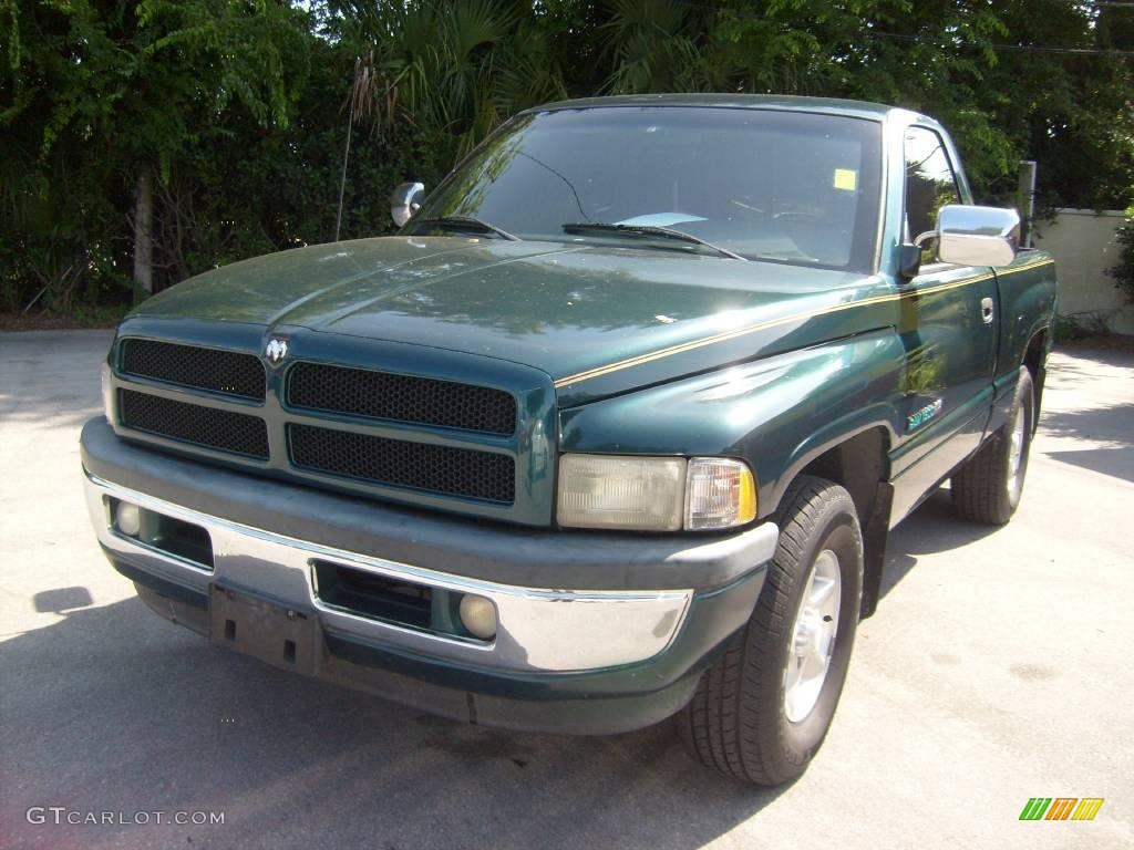 1997 Ram 1500 Sport Regular Cab - Emerald Green Metallic / Agate photo #7