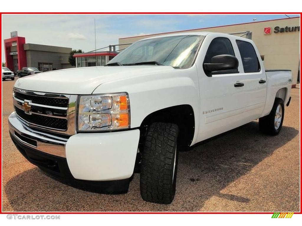 2009 Silverado 1500 LT Crew Cab 4x4 - Summit White / Ebony photo #1