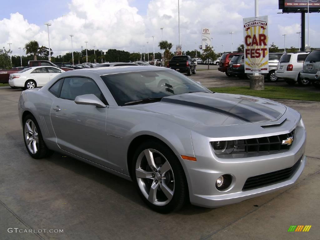 2010 Camaro SS Coupe - Silver Ice Metallic / Black photo #3