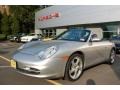 2003 Arctic Silver Metallic Porsche 911 Carrera Cabriolet  photo #1