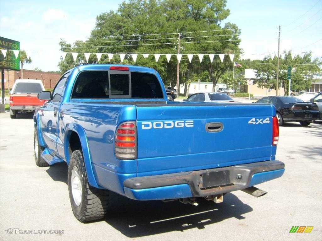 1998 Dakota Sport Regular Cab 4x4 - Intense Blue / Agate photo #5