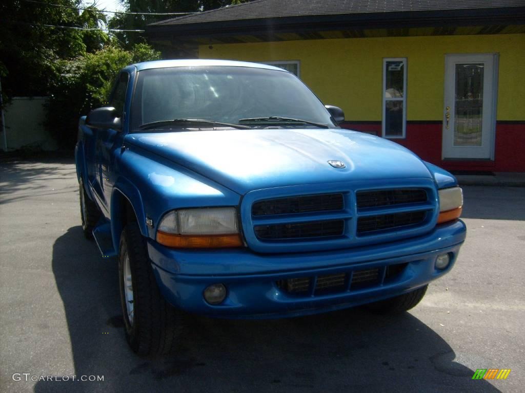 1998 Dakota Sport Regular Cab 4x4 - Intense Blue / Agate photo #9