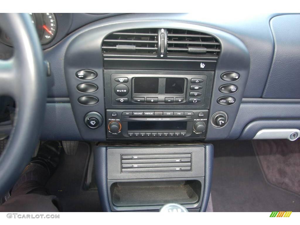 2003 911 Carrera Cabriolet - Arctic Silver Metallic / Metropol Blue photo #14