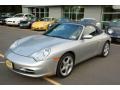 2003 Arctic Silver Metallic Porsche 911 Carrera Cabriolet  photo #25