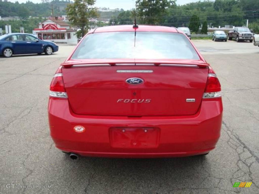 2008 Focus SES Coupe - Vermillion Red / Charcoal Black photo #3