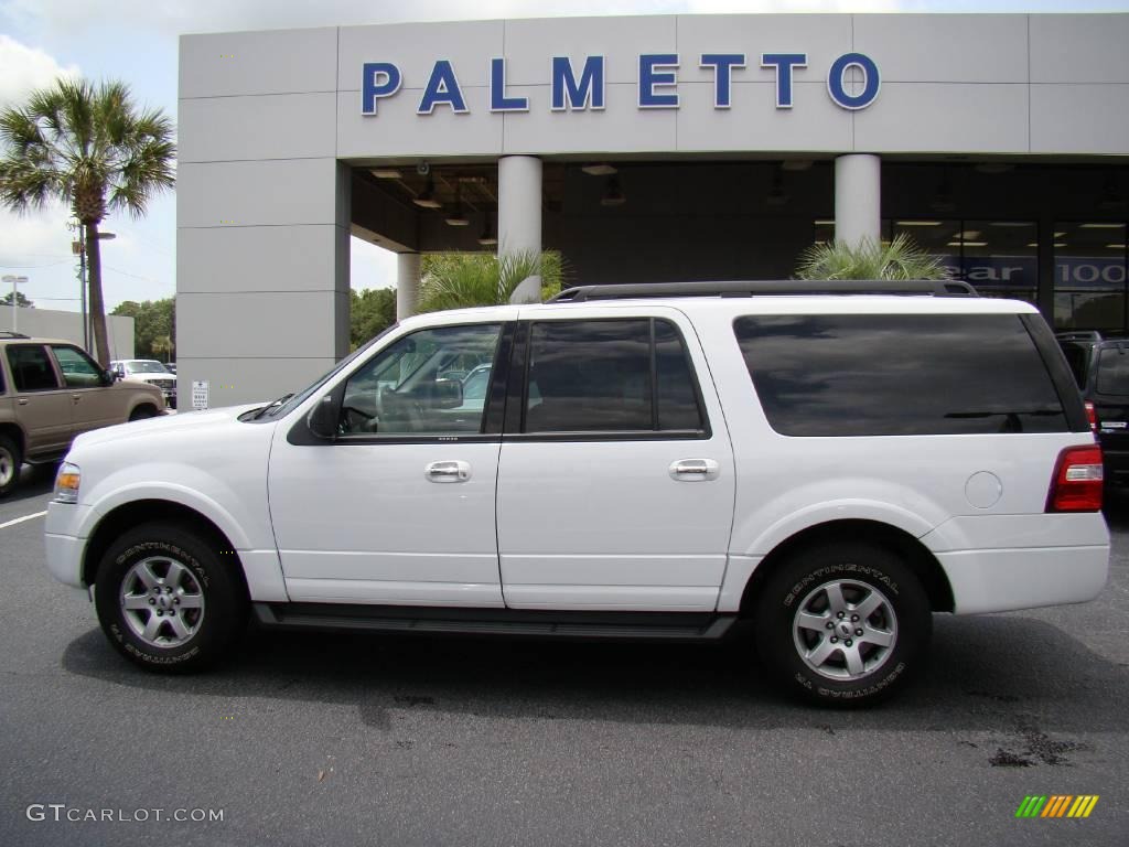 2009 Expedition EL XLT 4x4 - Oxford White / Camel photo #1