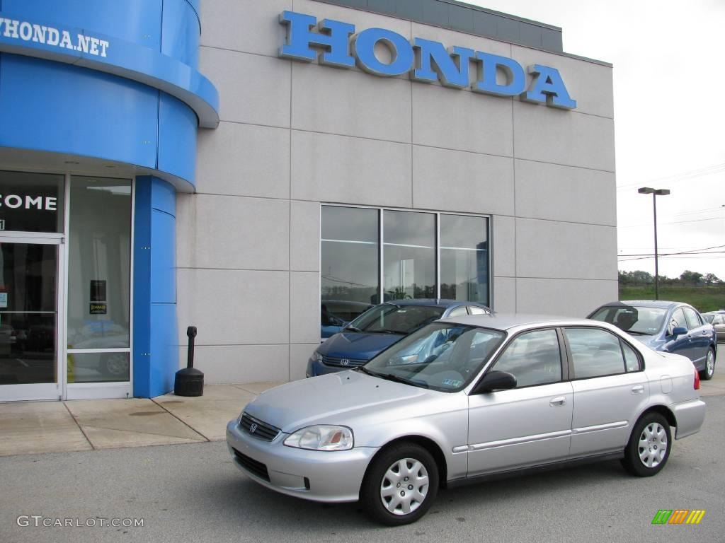 2000 Civic VP Sedan - Vogue Silver Metallic / Gray photo #1