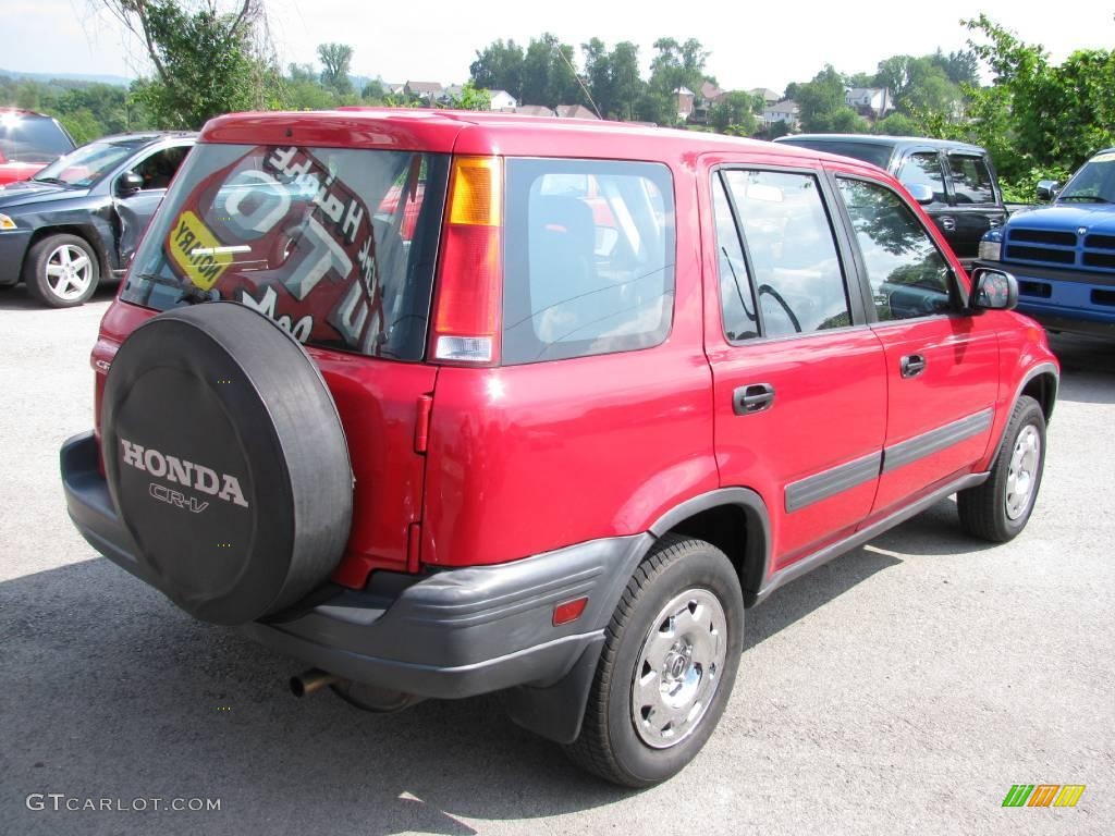 2001 CR-V LX 4WD - Milano Red / Dark Gray photo #4