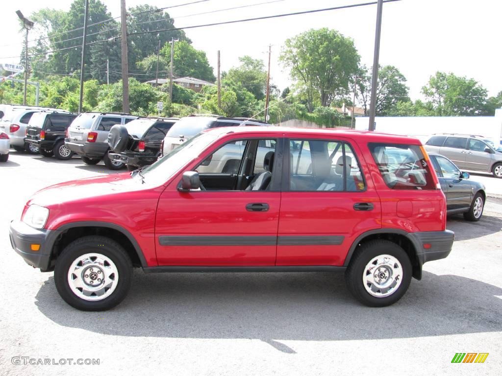 2001 CR-V LX 4WD - Milano Red / Dark Gray photo #7