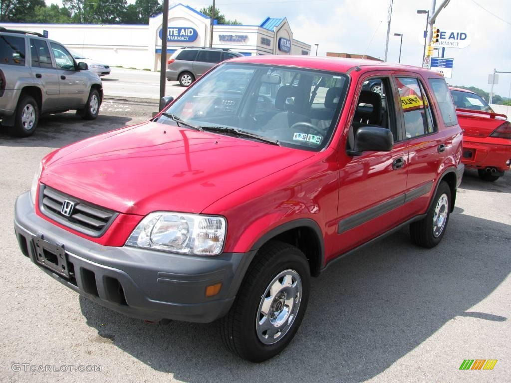 2001 CR-V LX 4WD - Milano Red / Dark Gray photo #8