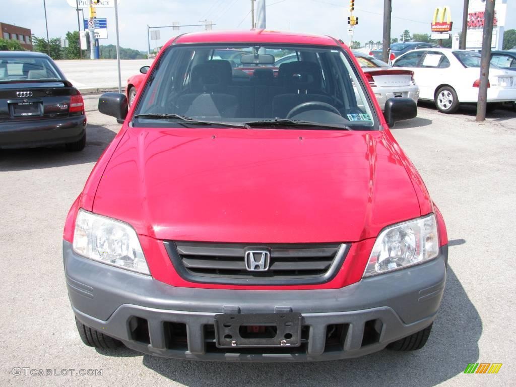 2001 CR-V LX 4WD - Milano Red / Dark Gray photo #9