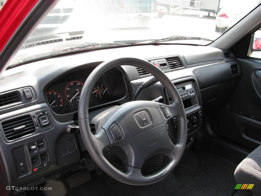 2001 CR-V LX 4WD - Milano Red / Dark Gray photo #14