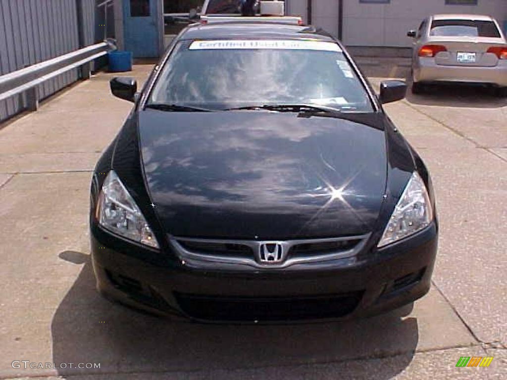 2006 Accord EX Coupe - Nighthawk Black Pearl / Black photo #3