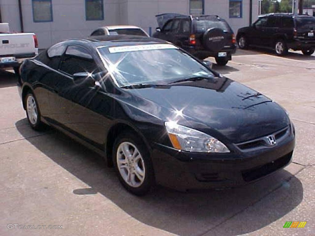 2006 Accord EX Coupe - Nighthawk Black Pearl / Black photo #4