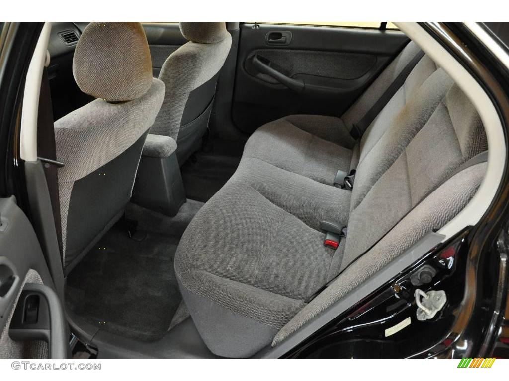 1997 Civic EX Sedan - Black Pearl Metallic / Gray photo #15