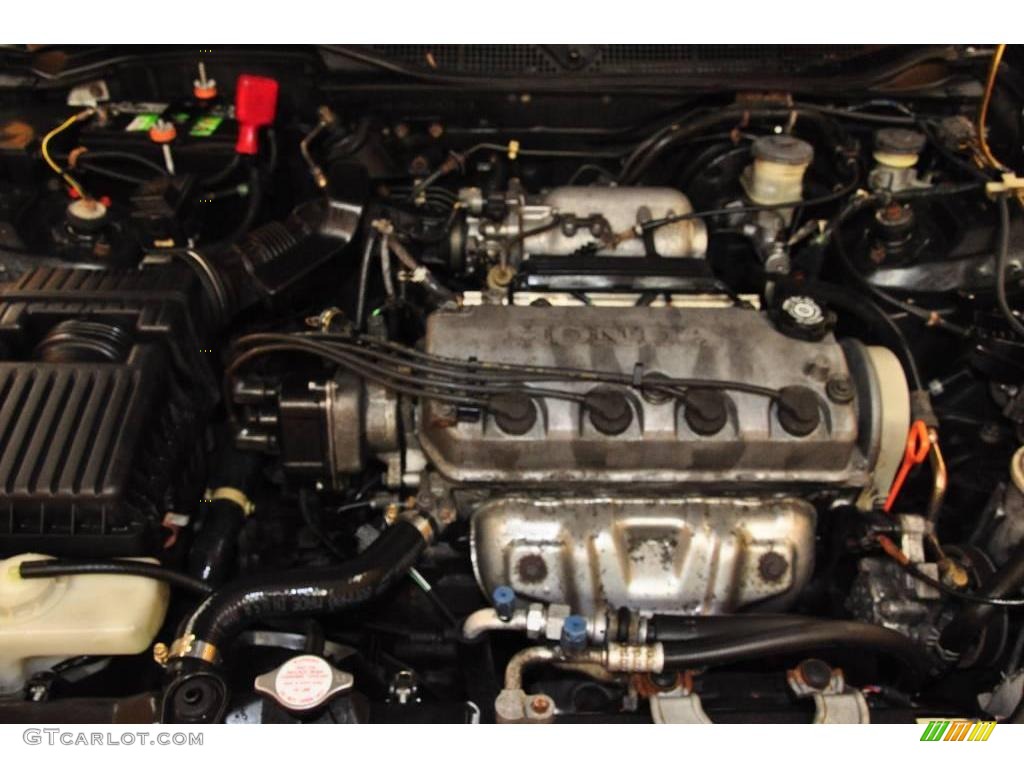 1997 Civic EX Sedan - Black Pearl Metallic / Gray photo #20