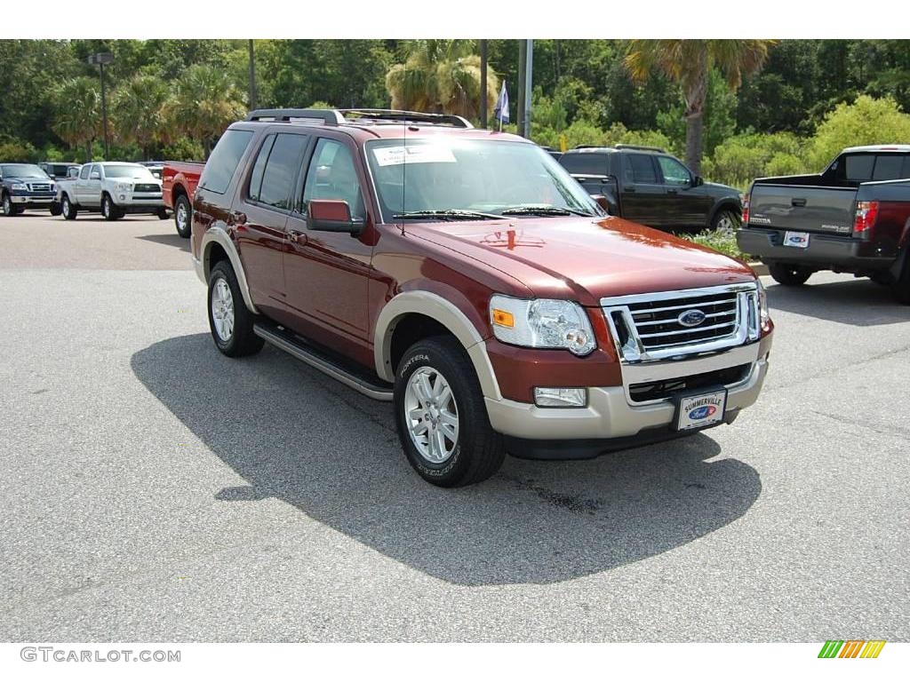 2009 Explorer Eddie Bauer 4x4 - Dark Copper Metallic / Camel photo #1