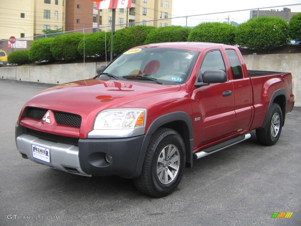 Lava Red 2006 Mitsubishi Raider DuroCross Extended Cab 4x4 Exterior Photo #15300014