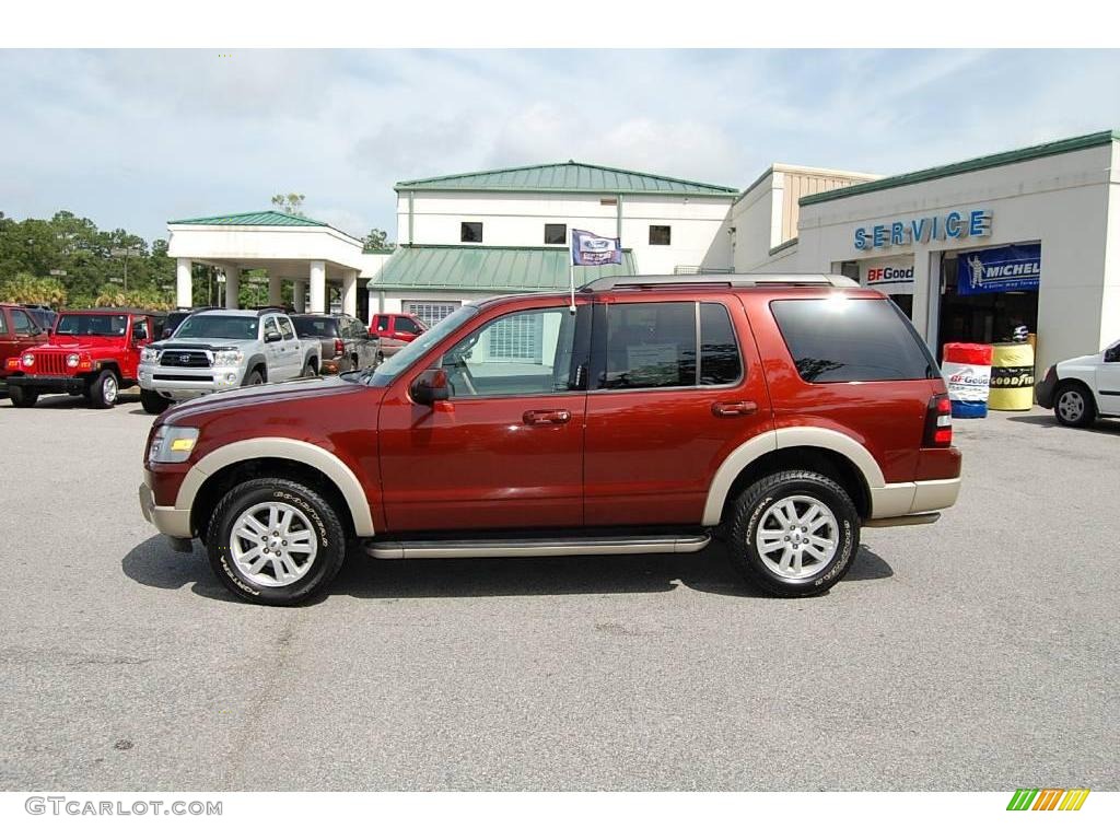 2009 Explorer Eddie Bauer 4x4 - Dark Copper Metallic / Camel photo #2