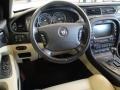 2007 Jaguar S-Type Champagne Interior Steering Wheel Photo