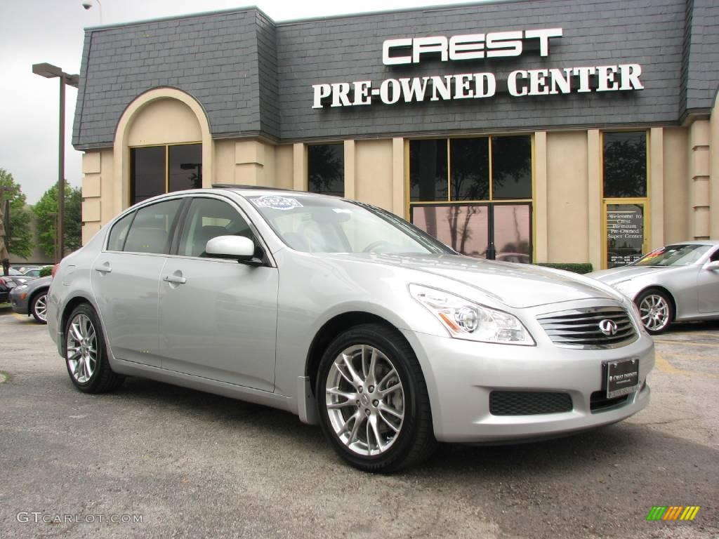 2008 G 35 Sedan - Liquid Platinum Silver / Graphite photo #1