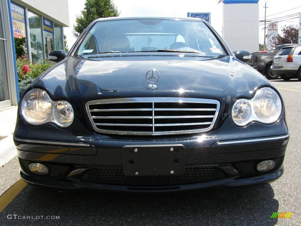2005 C 230 Kompressor Sedan - Midnight Blue / Ash photo #2