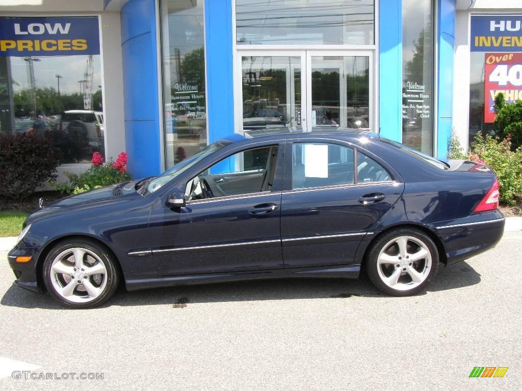 2005 C 230 Kompressor Sedan - Midnight Blue / Ash photo #3