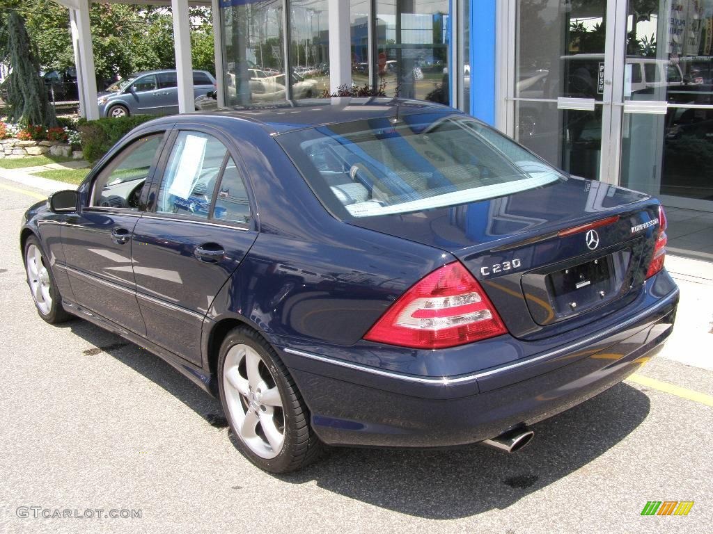2005 C 230 Kompressor Sedan - Midnight Blue / Ash photo #4