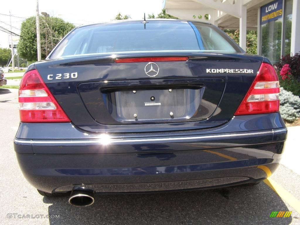 2005 C 230 Kompressor Sedan - Midnight Blue / Ash photo #5