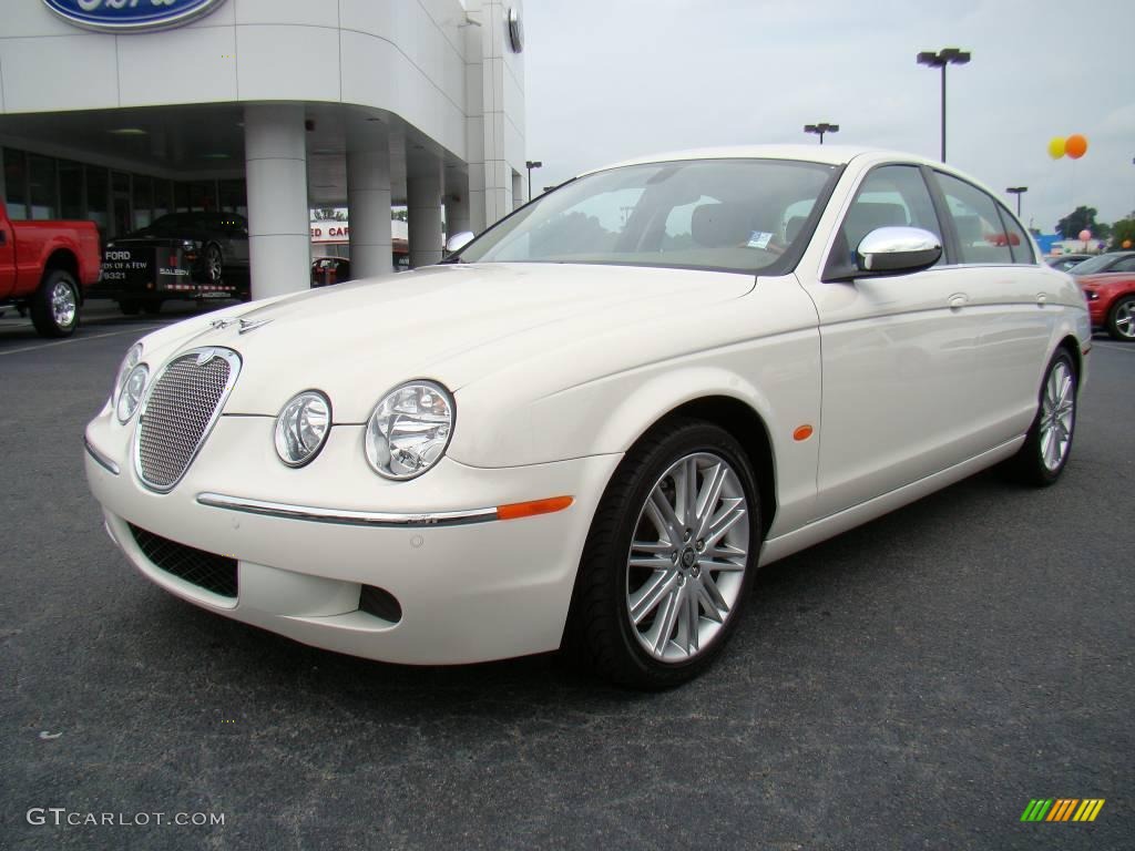 2008 S-Type 3.0 - Porcelain White / Champagne photo #6