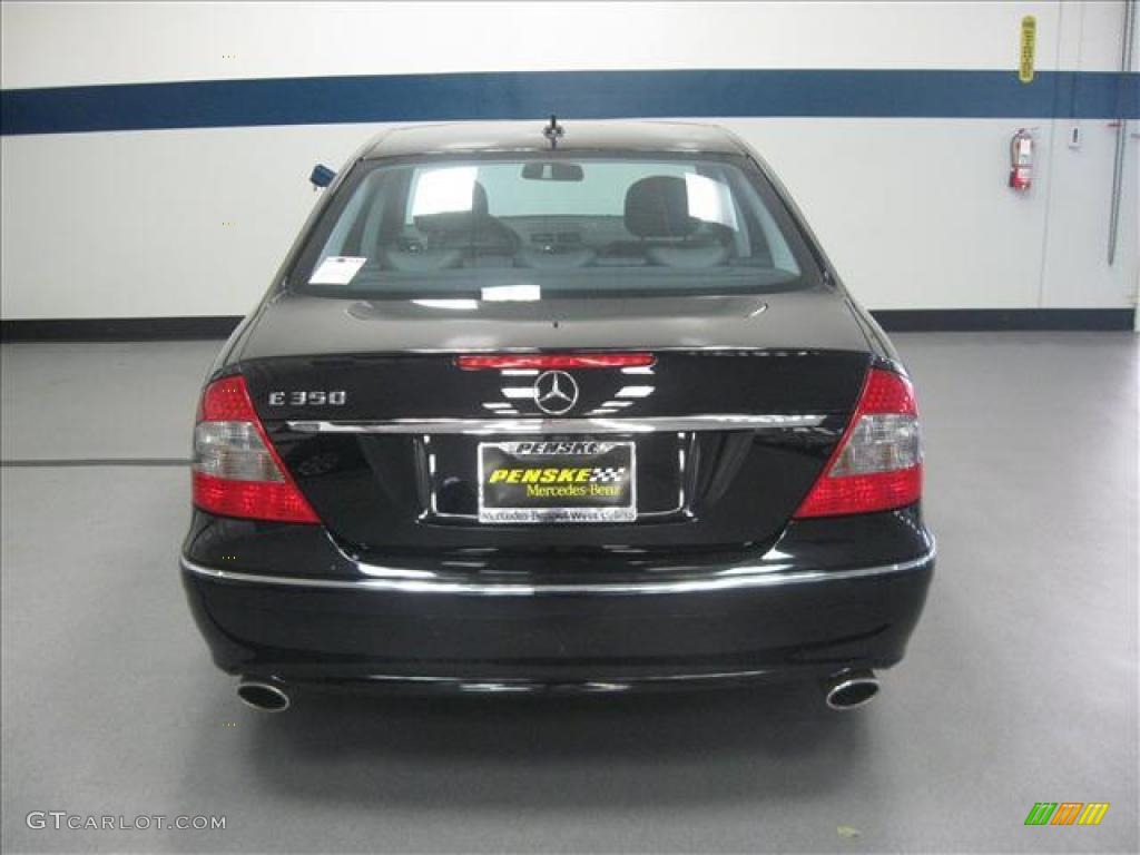 2008 E 350 Sedan - Black / Black photo #5