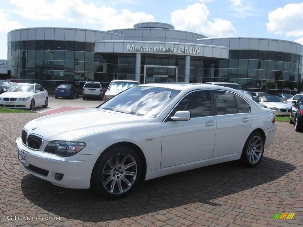 2006 7 Series 750i Sedan - Alpine White / Dark Beige/Beige III photo #1