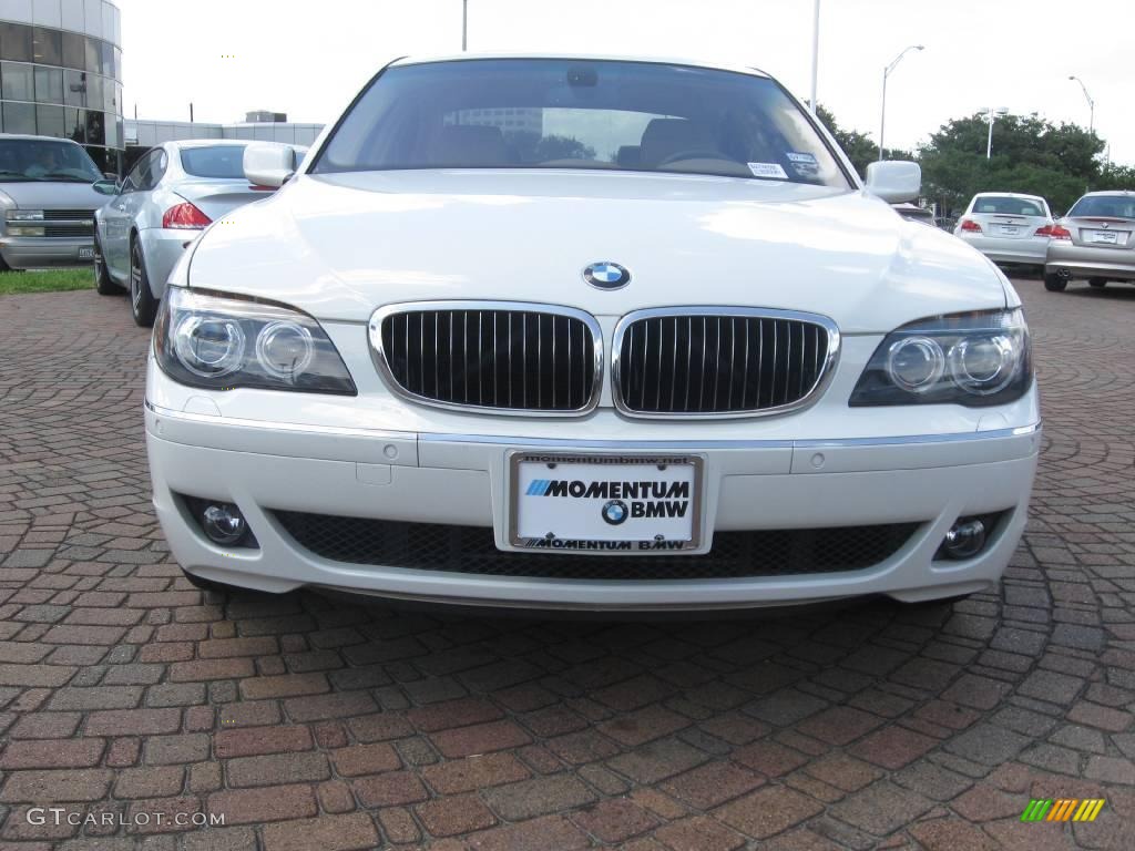2006 7 Series 750i Sedan - Alpine White / Dark Beige/Beige III photo #3