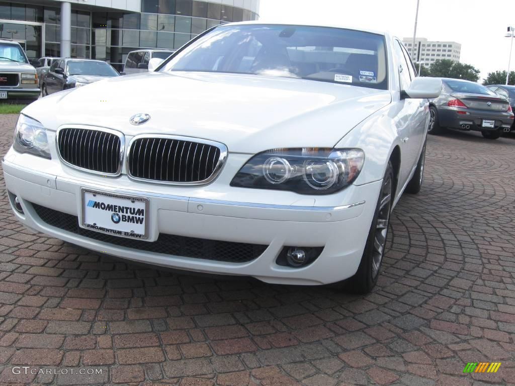 2006 7 Series 750i Sedan - Alpine White / Dark Beige/Beige III photo #4