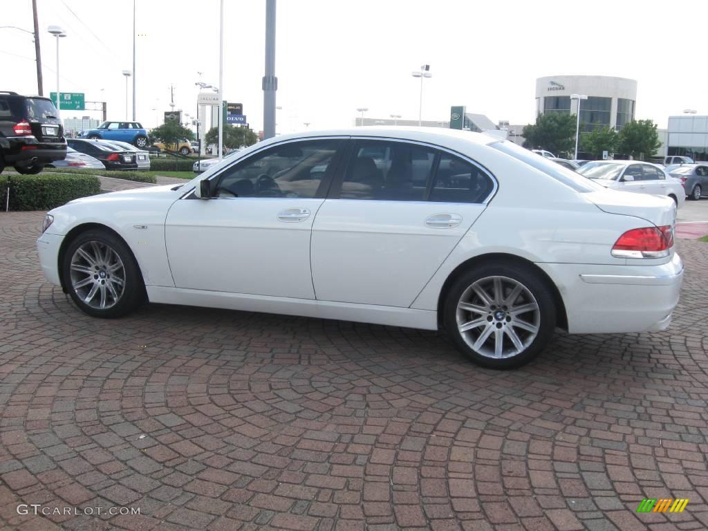 2006 7 Series 750i Sedan - Alpine White / Dark Beige/Beige III photo #5
