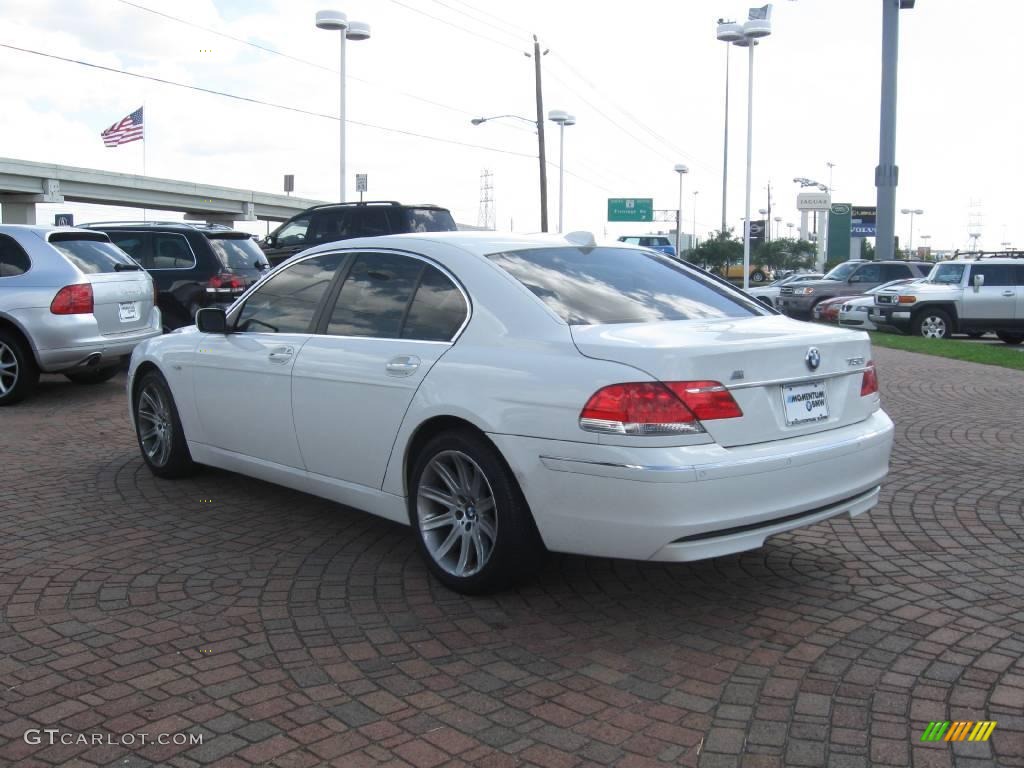 2006 7 Series 750i Sedan - Alpine White / Dark Beige/Beige III photo #6