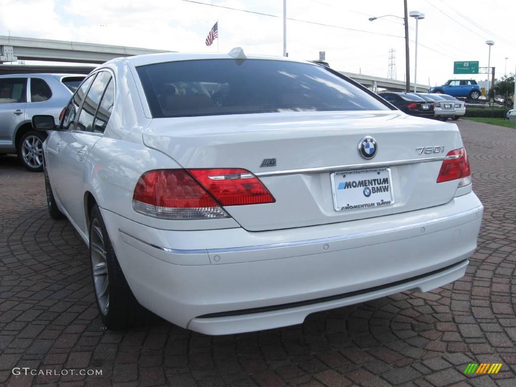 2006 7 Series 750i Sedan - Alpine White / Dark Beige/Beige III photo #7