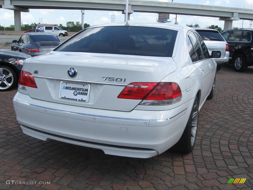 2006 7 Series 750i Sedan - Alpine White / Dark Beige/Beige III photo #10