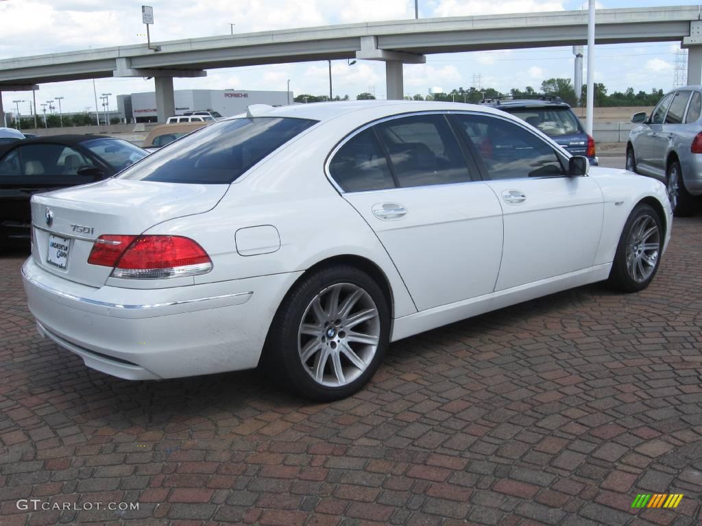 2006 7 Series 750i Sedan - Alpine White / Dark Beige/Beige III photo #11