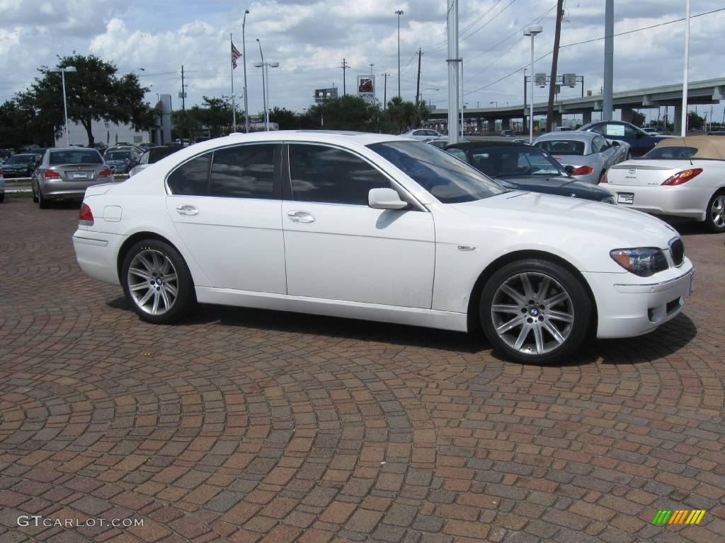 2006 7 Series 750i Sedan - Alpine White / Dark Beige/Beige III photo #13