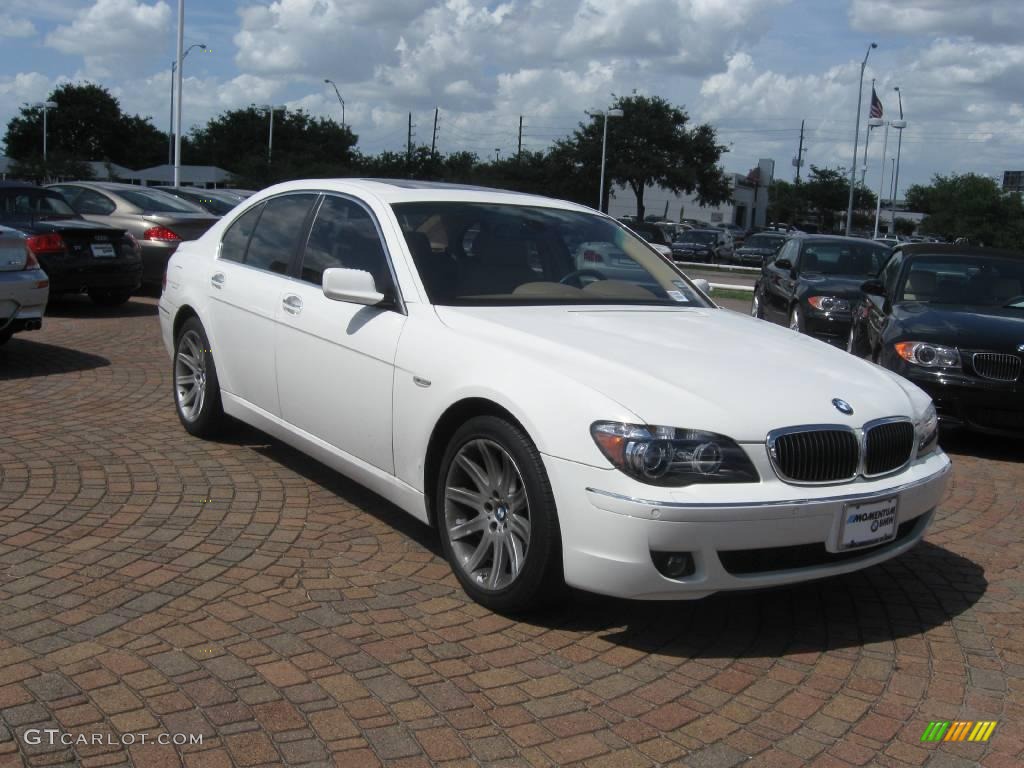 2006 7 Series 750i Sedan - Alpine White / Dark Beige/Beige III photo #14