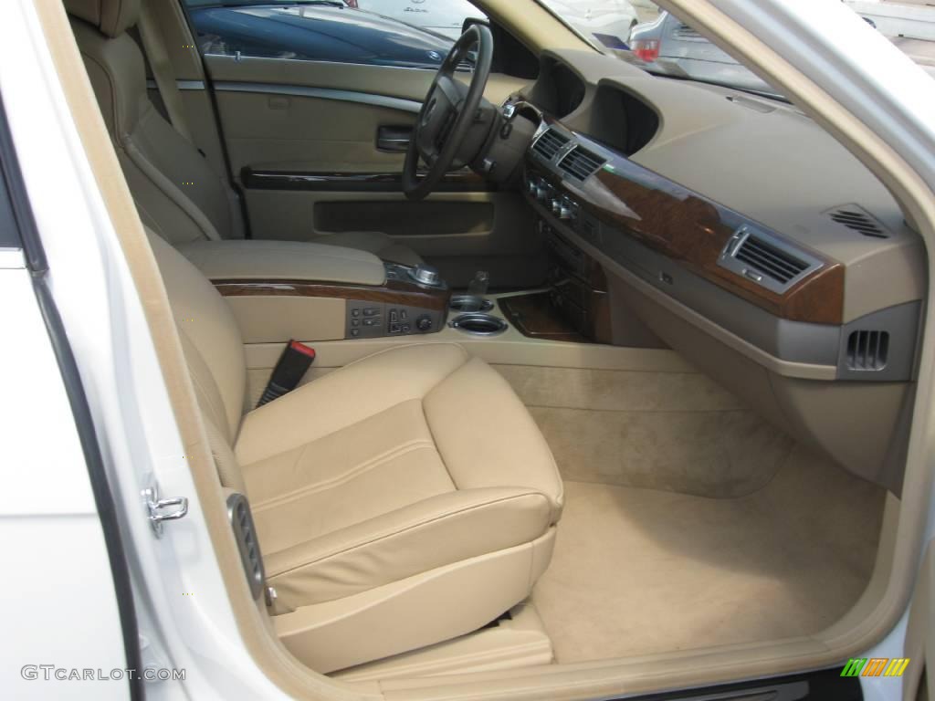 2006 7 Series 750i Sedan - Alpine White / Dark Beige/Beige III photo #16