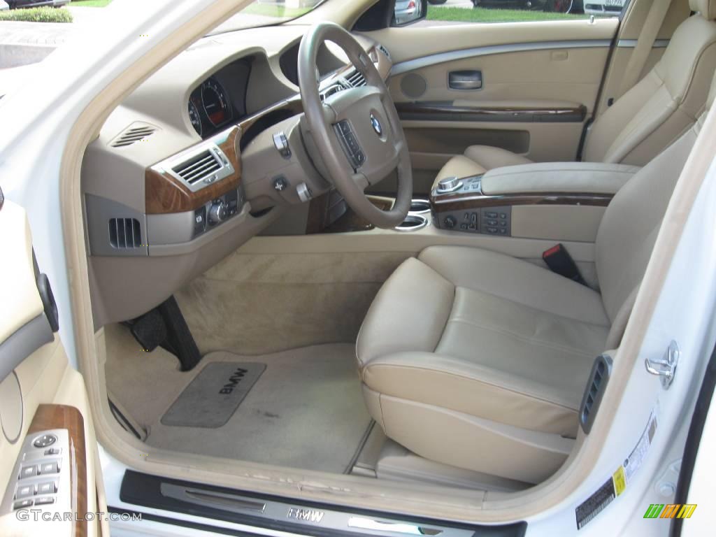 2006 7 Series 750i Sedan - Alpine White / Dark Beige/Beige III photo #22