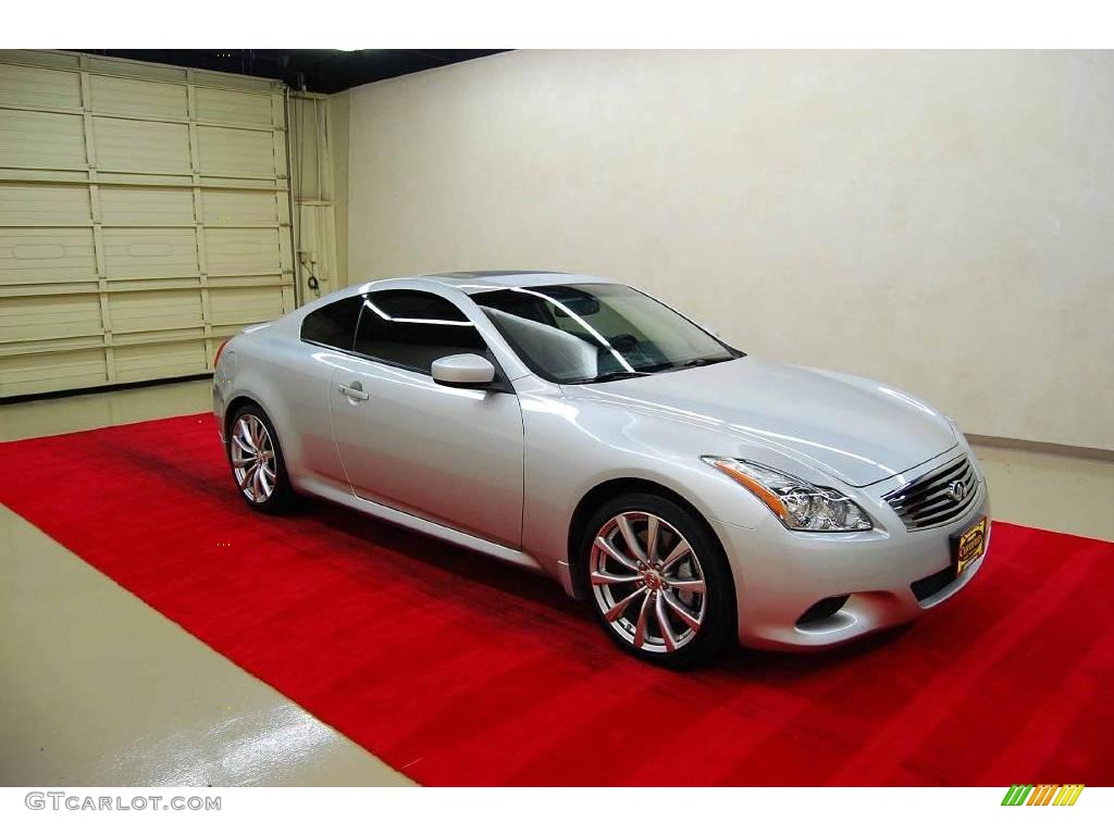 2008 G 37 S Sport Coupe - Liquid Platinum Silver / Graphite photo #1