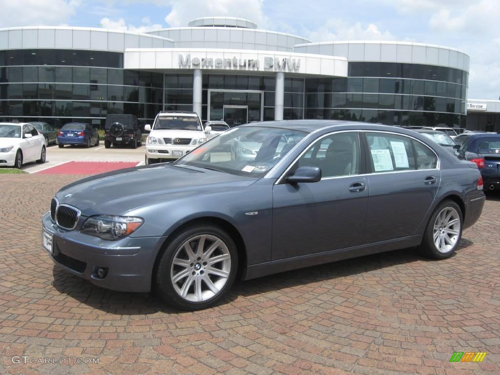 2006 7 Series 750Li Sedan - Michigan Blue Metallic / Basalt Grey/Flannel Grey photo #1