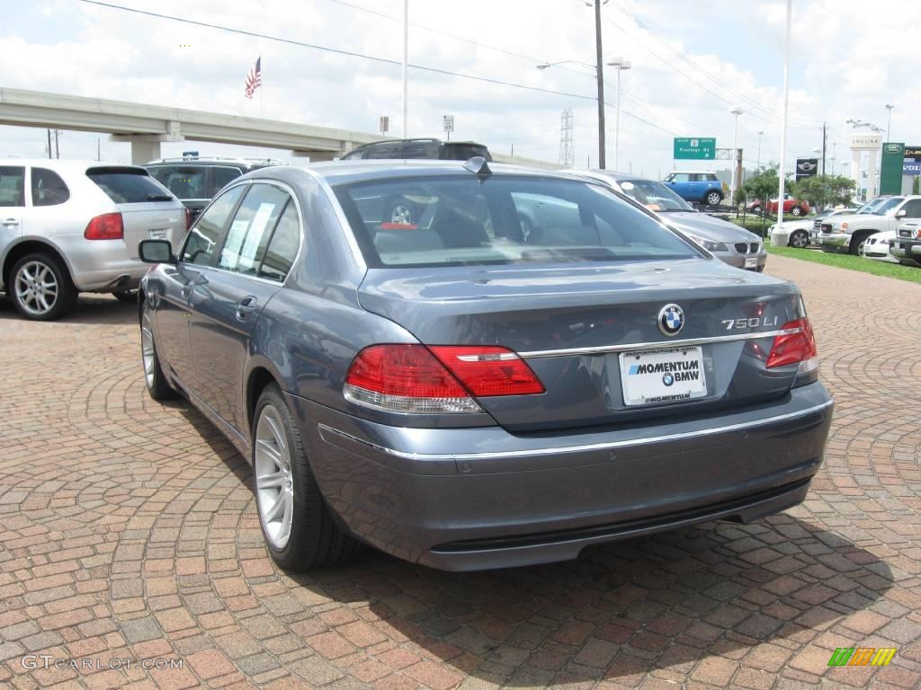 2006 7 Series 750Li Sedan - Michigan Blue Metallic / Basalt Grey/Flannel Grey photo #8