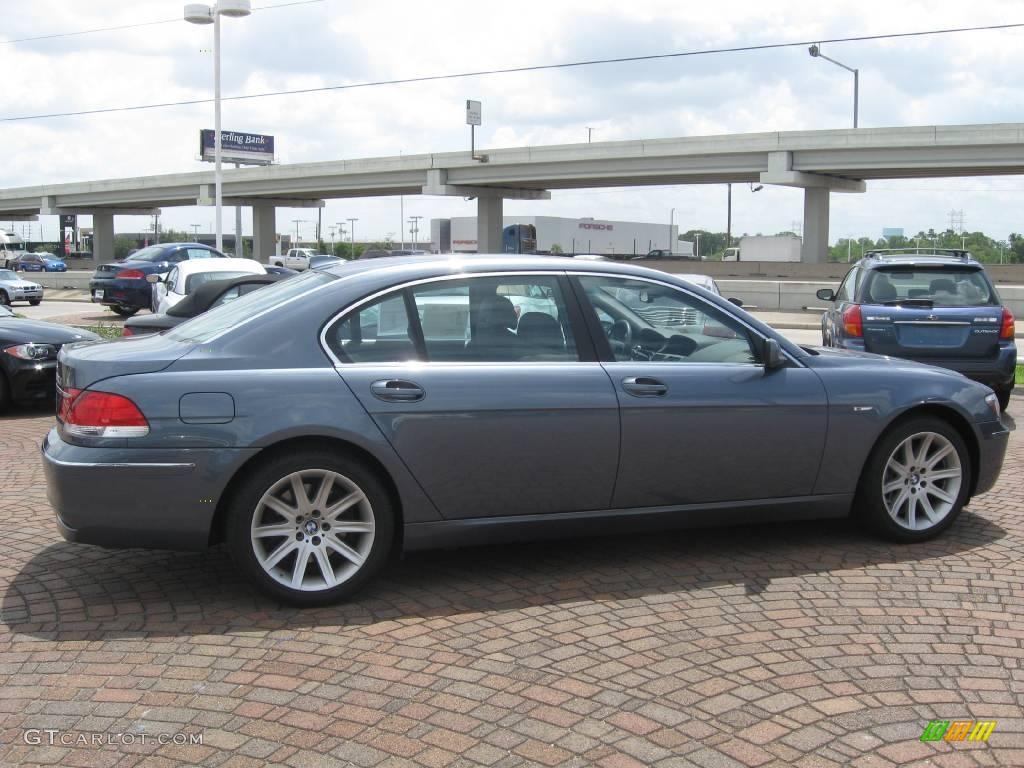 2006 7 Series 750Li Sedan - Michigan Blue Metallic / Basalt Grey/Flannel Grey photo #12
