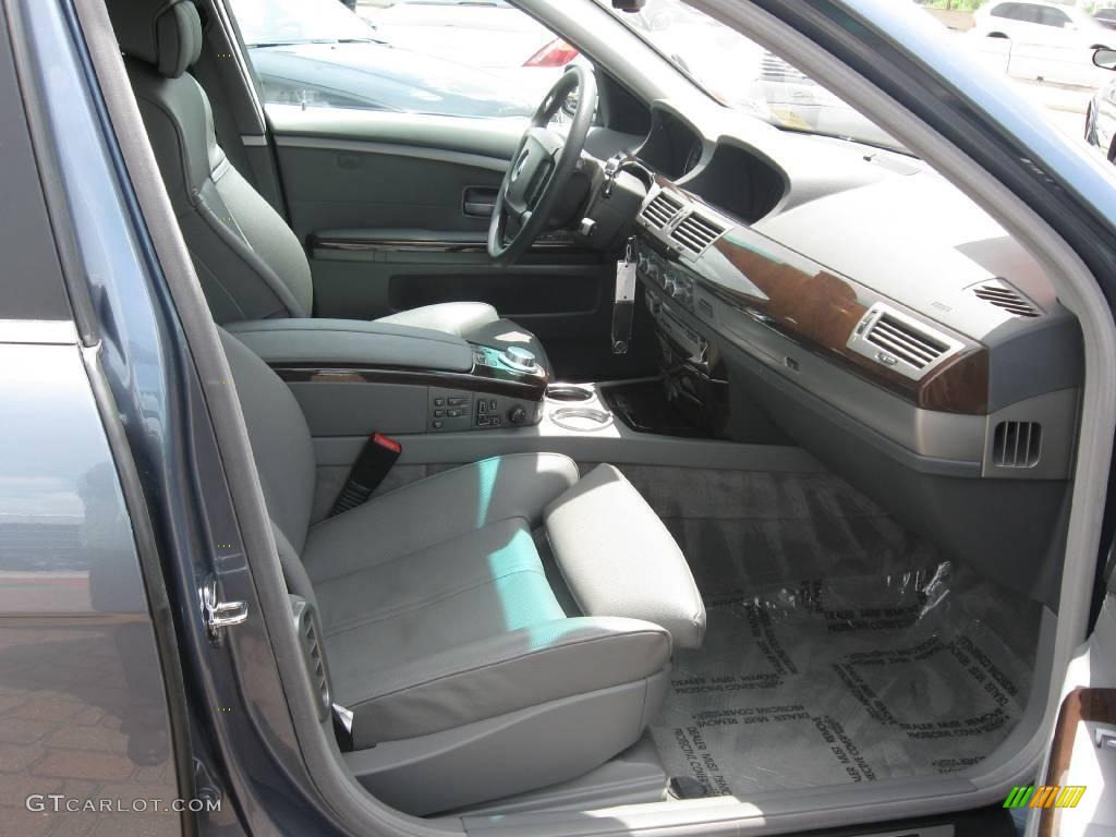 2006 7 Series 750Li Sedan - Michigan Blue Metallic / Basalt Grey/Flannel Grey photo #16